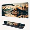 Snow Mountain Scenery Large Mouse Pad AntiSlip With Vivid Mountain Scenery Design Alfombrillas Para Escritorio