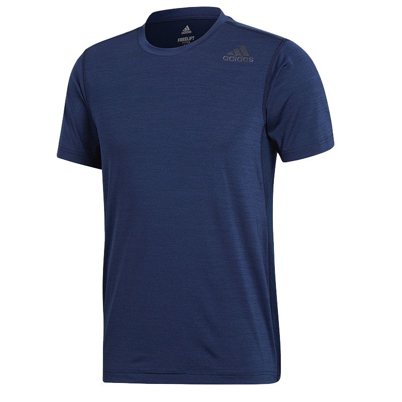 Adidas T Shirts Men s Blue Crew Neck Moderate CE0826 S
