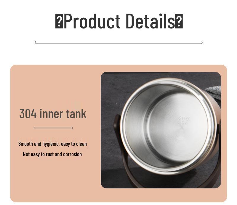 Three-Layer Insulated Stainless Steel Lunch Box - Large Capacity, Portable, Compartmented Container for Students and Office Workers