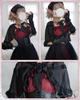 JIURUN Lolita Gothic Lolita Jumper Plus Mori Sweet Sash Gothic Lady Red One-Piece Costume, Skirt, Cosplay, Anime, Size, Girl, Lolita, Outerwear,