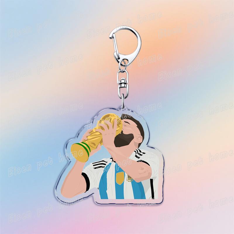 

Famous Football Soccer Keychains for Accessories Bag Charm Court Keyrings Jewelry Fans Friends Gifts