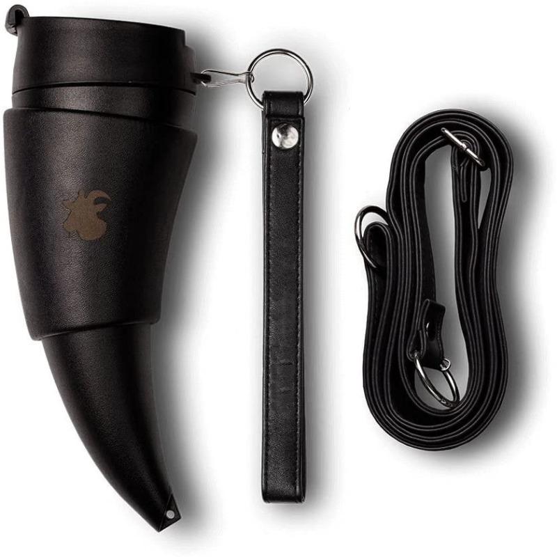 

Кружка 8 унций Рога козла для питья Викингский мед Черно-белая из нержавеющей стали Чашка, Искусственная кожа, Кофейная кружка с крышкой 230ml чёрный