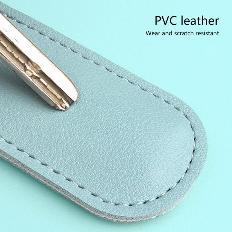 USB Flash Drive Holder Case Microfiber Leather Protective Cover With Metal Snap Closure