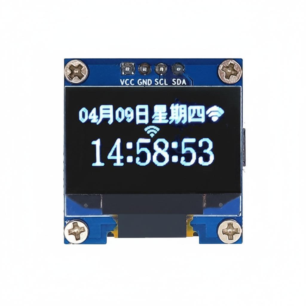 

ESP8266 0.96-Inch OLED Weather Forecast Display WiFi Clock Module with Factory Firmware 10*10*2 білий