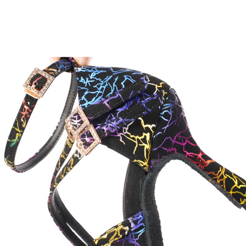 Professionelle Tanzschuhe für Damen, Ballsaal-Tanzschuhe, lateinamerikanische Tanzschuhe mit Absatz, 9 cm