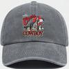 Cappellino da baseball classico western cowboy con logo regolabile, stile retrò, adatto per viaggi all'aperto, campeggio, protezione solare, hip-hop.