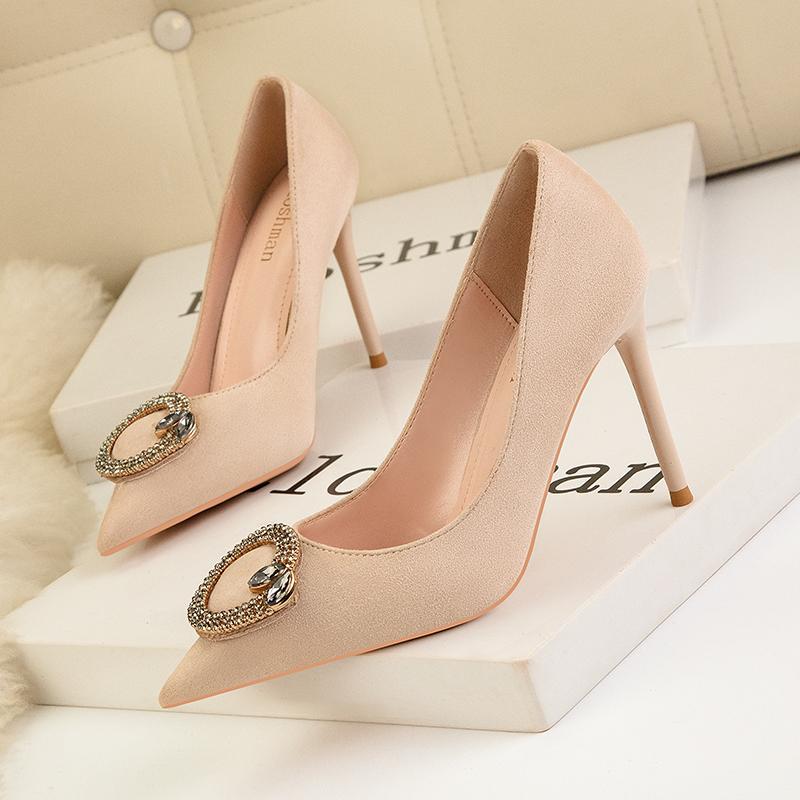 Fashion Women Shoes Rhinestone Women Pumps Stiletto Women Shoes Sexy High Heels Wedding Shoes Luxurious Women Heels Party Shoes Female