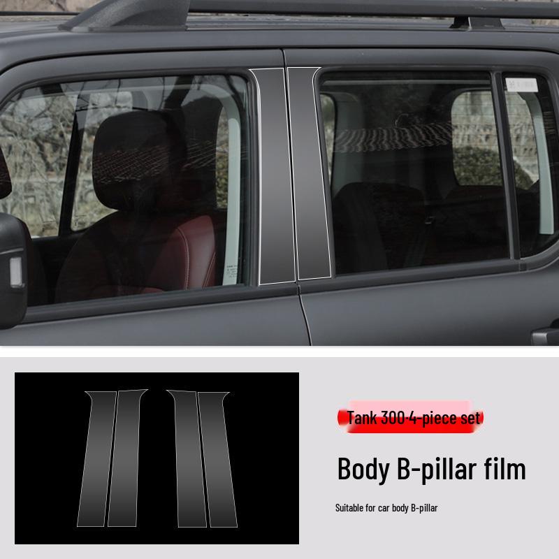 Tank 300 Door Corner TPU Protection Film - Transparent, Anti-Scratch, Custom Fit for Triangle Area