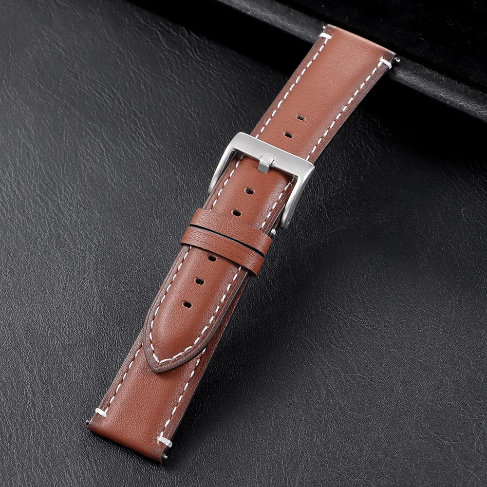 20mm 22mm Vintage Oil Wax Cowhide Watch Strap Quick Release Watch Universal Head Layer Calfskin Watchband Accessories Pin Buckle