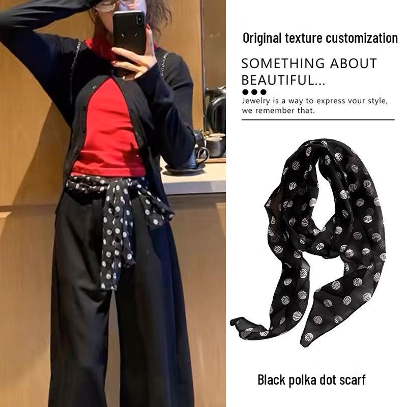 

Узкий шарф Y2K с леопардовым принтом: Модные шейные украшения, повязки для волос и пояса для женщин