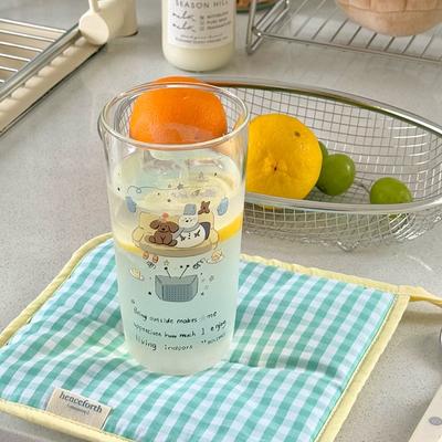 Snögubbe Glasmugg Högt Borosilikatglas Ins Stil Juicekopp Flickas Favoritmugg Soffa Snögubbe Mugg