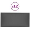 VidaXL Wall Panels 12 Pcs Grey 30x15 Cm Faux Leather 0.54 M² 343774