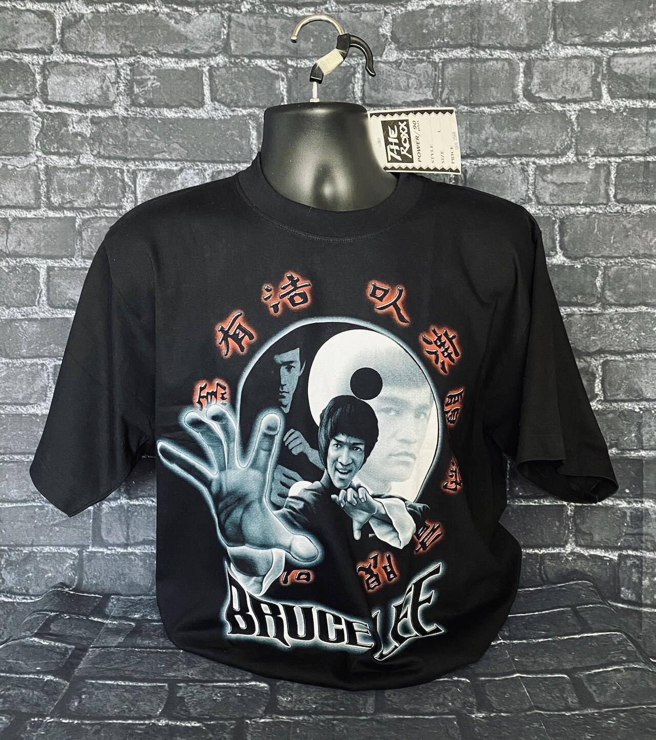 RARE Vintage BRUCE LEE Single Stitch T-Shirt Size Large The Roxx New W/Tag 90s XXXL