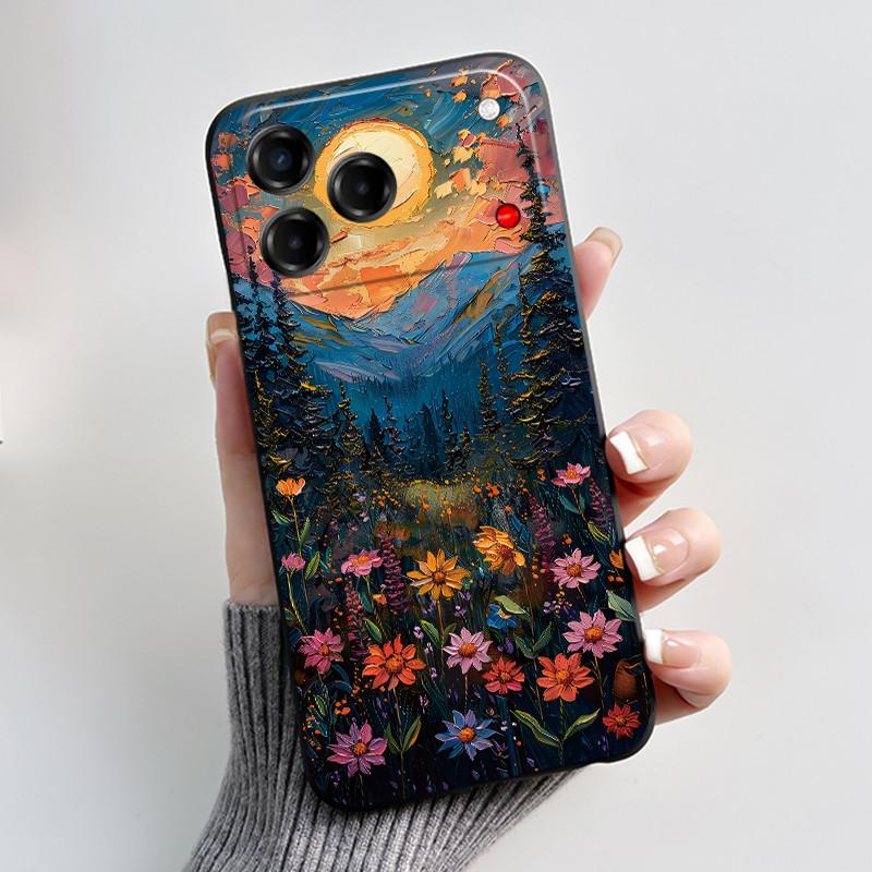 Bumper Silicone Cute Black Phone Case For ZTE Blade V80 Vita/Nubia V80 Design Case Shockproof Soft Cartoon Panda Printed Cover