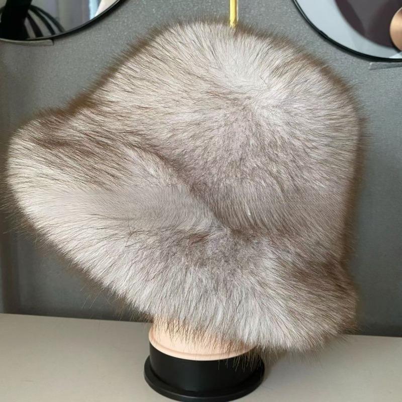 

Модная осенне-зимняя утолщенная теплая плюшевая шляпа-рыбак женская ветрозащитная с защитой ушей шляпа-ведро с широкими полями и куполом белый