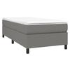 3144392 vidaXL Divan Bed with Mattress Dark Grey 90x200 Cm Fabric