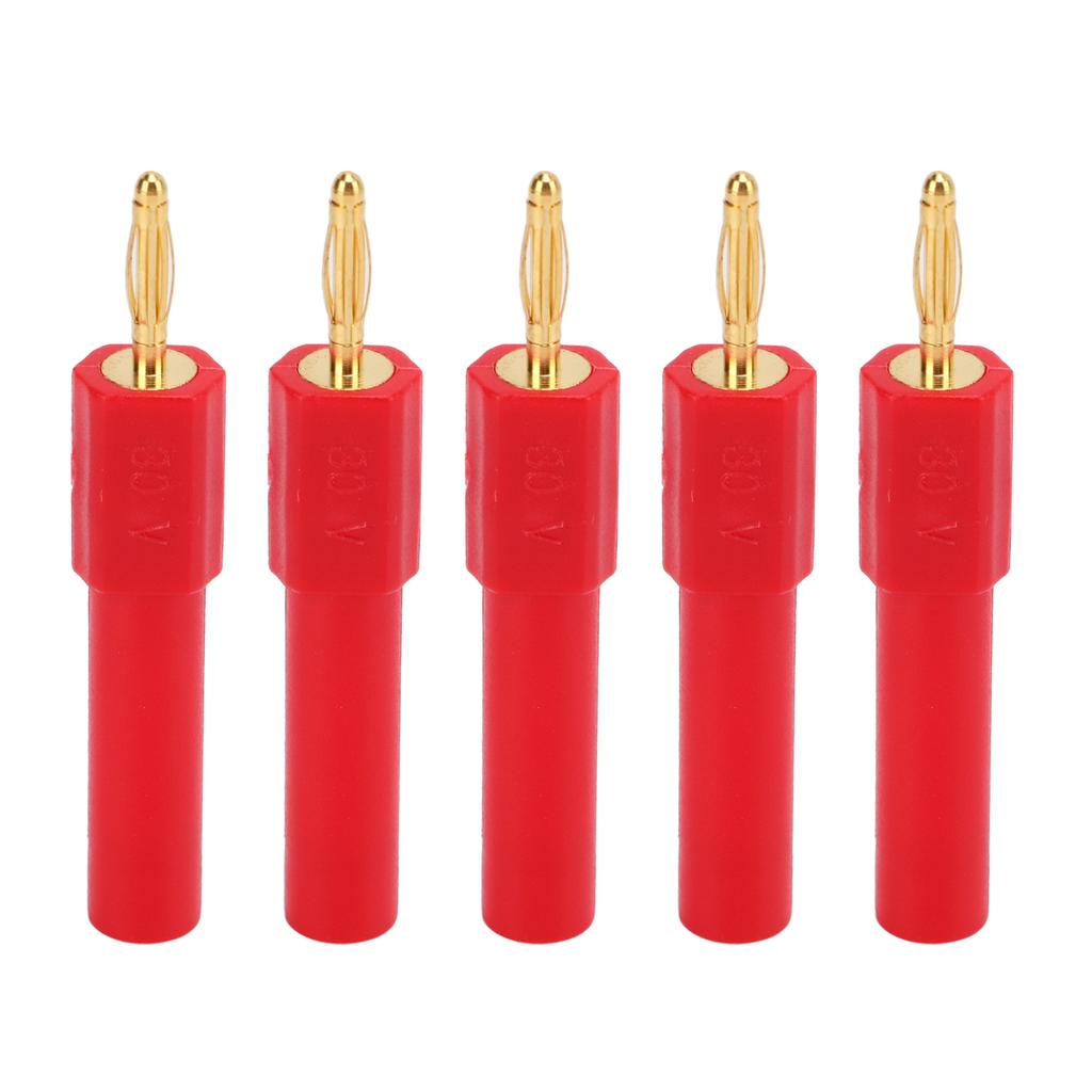 5Pcs Convert Banana Plug Strong Connectivity Good Conductivity 2mm to 4mm Conversion Banana Plug