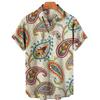 Fashion Short Sleeve Hawaiian Men's Shirts Summer Casual Tops Beach Party Vacation Shirts Outdoor Men's and Women's Shirt