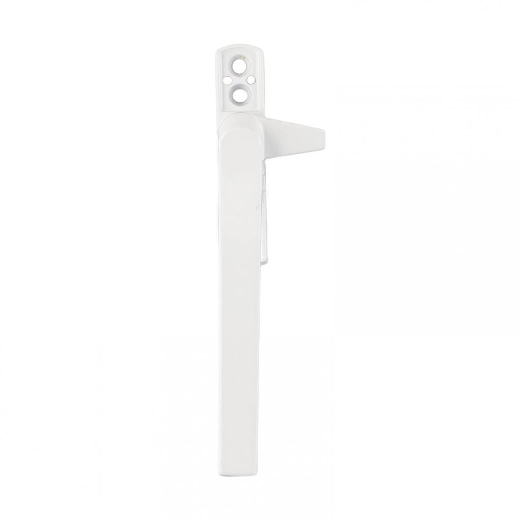 Rotating Movement Handle Secure Closing White Aluminum Alloy
