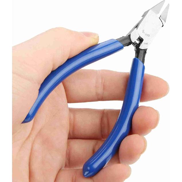 4" Mini Electrical Diagonal Pliers Cable Pliers High Hardness Wire Cable Snips Flush Cutter Snips Cutting Nippers Tools (1 PCS)