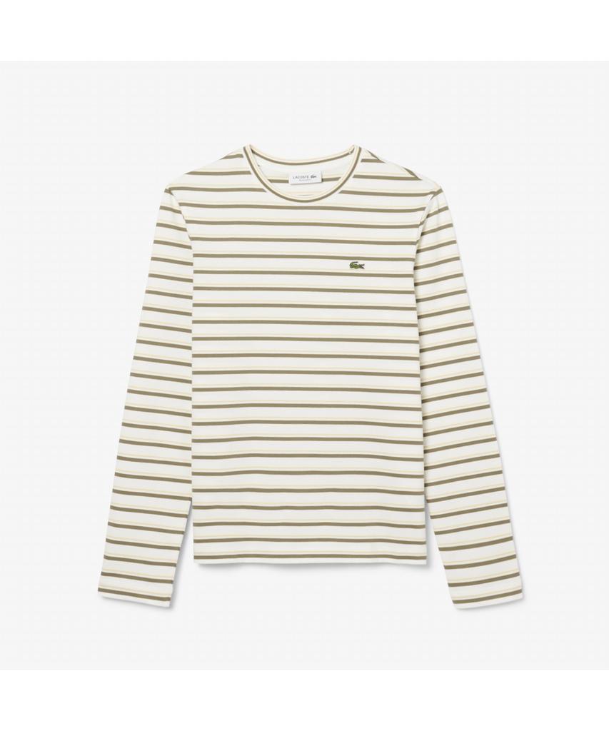 LACOSTE Women'S Multi-Stripe Long Sleeve T-Shirt Tf7573-55N Ai6