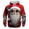 Felpe di Natale Babbo Natale Stampa 3D Uomo Donna Felpe con Cappuccio Oversize Harajuku Pullover Tuta Cappotto Abbigliamento Uomo