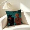 I-Ineffable Husbands Crowley Aziraphale  Square Double-Sided printed Pillow Case Bedroom Bedside Pillow Sofa Cushion Cover