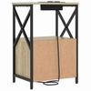 Nightstand Set 2 pcs Sonoma Oak Finish 40 x 31 x 60 cm Engineered Wood
