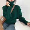 Autumn and Winter New Turtleneck Pullovers Sweaters for Women Fashion Loose Long Sleeve Knitted Sweater for Women Casual Elegant Warm Knitwears 25344