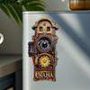 Astronomical Clock Fridge Magnet, Decorative Magnetic Sticker for Kitchen, Office, Travel Souvenir for Collectors, Hobbyists