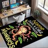 Custom Name Monkey Printed Carpet,Rug for Office Chair Living Room Bedroom Kitchen Room Decor Gifts.