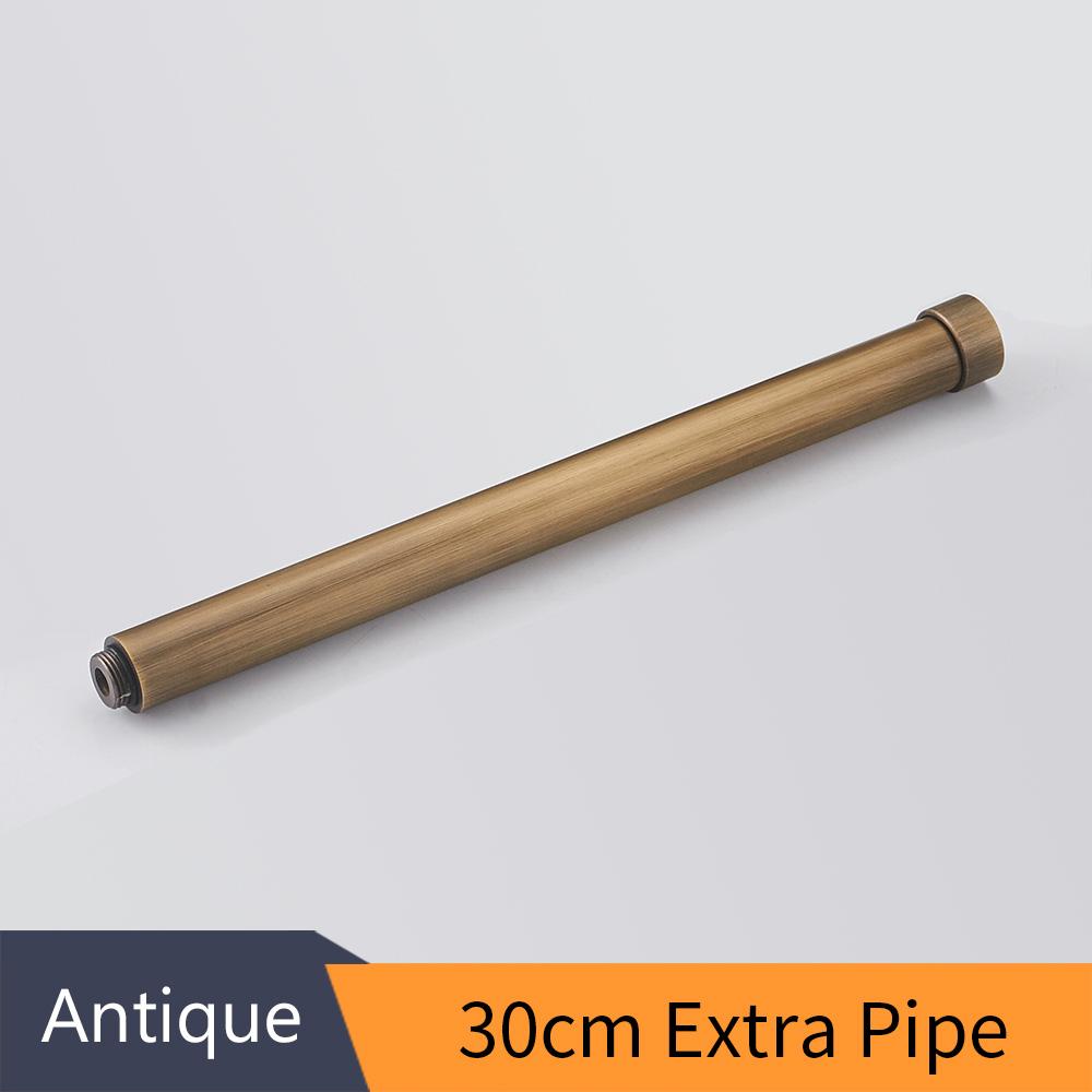 Sprchové montážní držáky 12" 30 CM Masivní mosaz Zlatý Kulatý Koupelnová Sprchová Baterie Prodlužovací trubka Tyč Sprchový držák Rameno