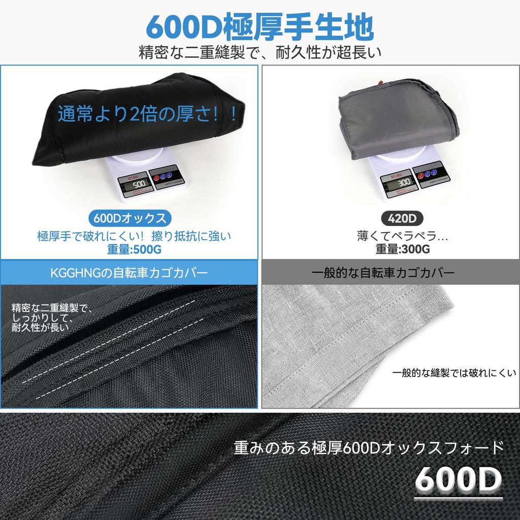 KGGHNG Bicycle Front Basket Thick 600D Large Reflective Strips and Front Easy Rain Electric Assist Bicycle Navy Cover, Waterproof, Two-Tier,