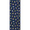 Hamamonyo Tenugui (Japanese Hand Towel) - I Love Shiba Inu Dogs - Navy