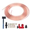 Brake Line Tubing Coil Kit Copper Alloy 3 16in X 25Ft with 3 16in Double Flaring Tool Cutter for Vehicle Brake System