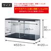 Doshisha Stackable Figure Case with Mirrored Back and Removable Door for Easy Display and Wide x 20cm Deep x 30cm Steel Display Rack Photography,