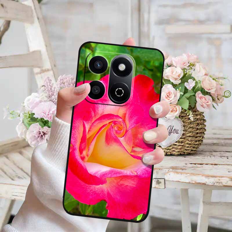 Soft Silicone Case For Honor X7c 4G 5G Cover Cat Painted Lovely Back Cover for Huawei Honor X7C 5G Phone Case HonorX7C TPU Para