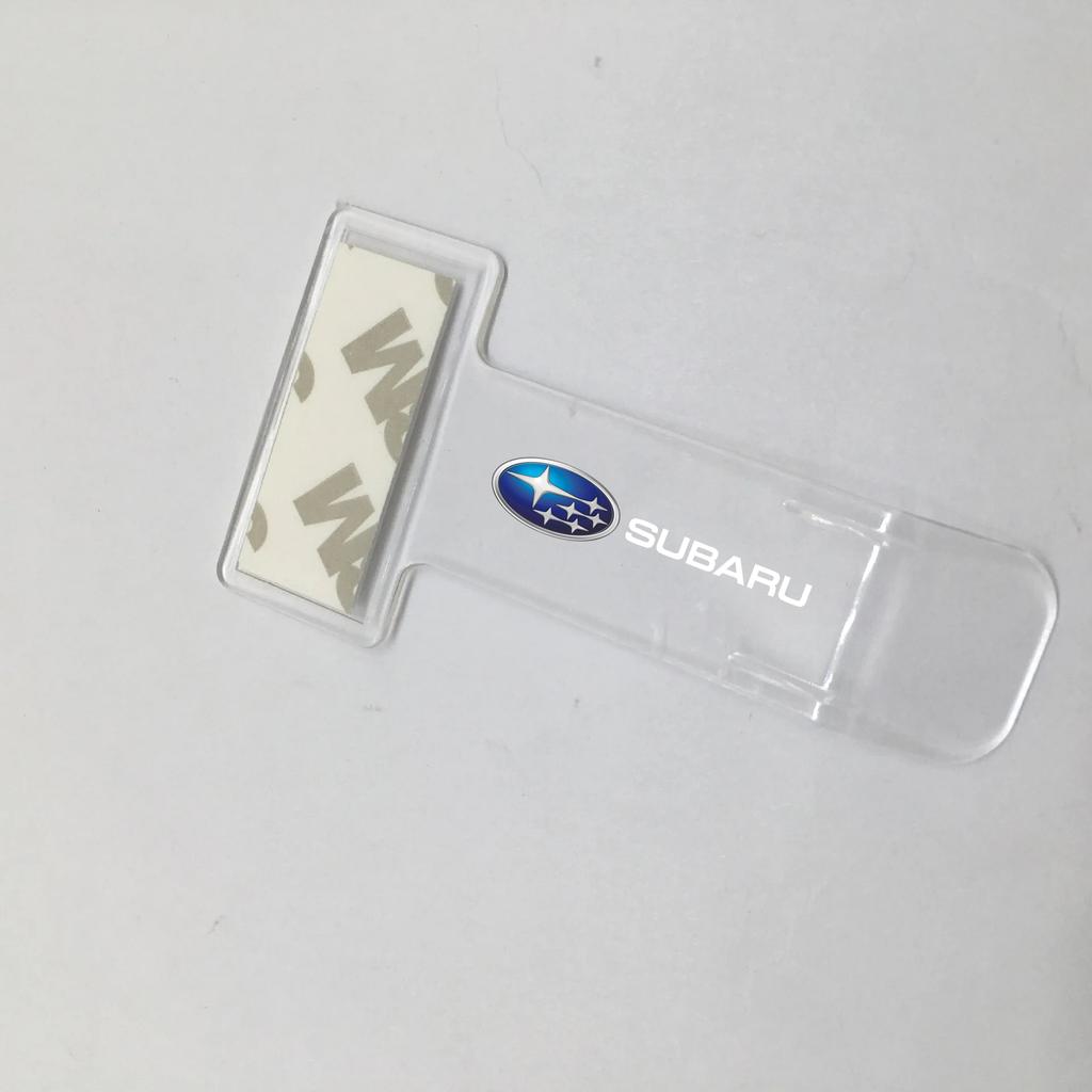 Car Receipt Clip Invoice Certificate Temporary Parking Card Ticket Holder for Subaru Outback Legacy Impreza Forester XV STI WRX ef4