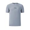 Fila Fitness Fashion Simple Sports Training Comfortable Knitted Short Sleeve T-Shirt Men Tops Iron-Blue A51M621102FDB