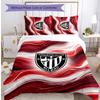 Athletic Bilbao Fußball Aufdruck 3-teiliges Bettwäsche-Set, Bequemes Hautfreundliches Schlafzimmer Bettbezug-Set