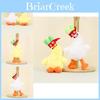 Cute Duck Plush Toy Keychain Soft Pp Cotton Filling Short Plush Duck Doll