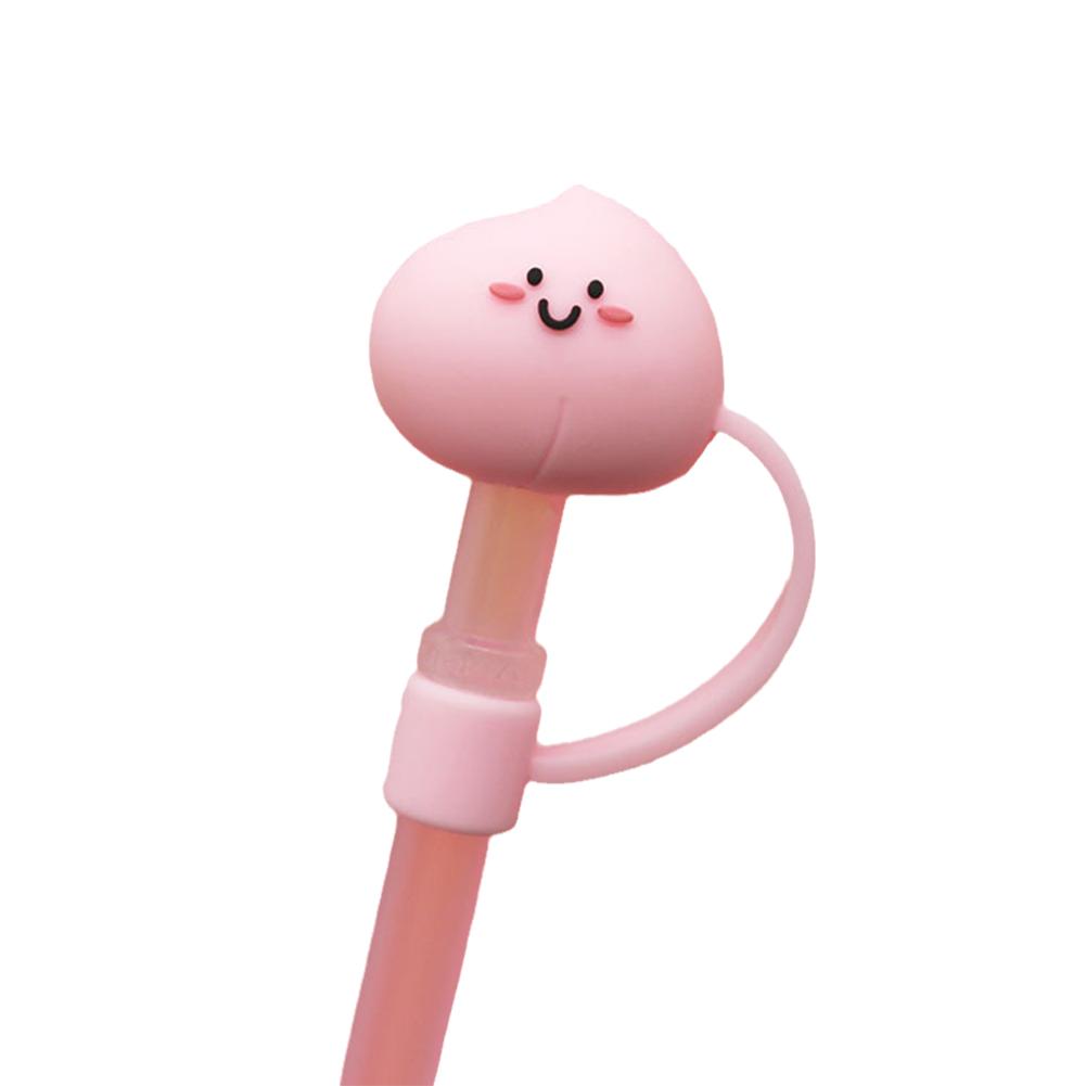 New Cartoon Silicone Straw Plug Reusable Straws Cover Proof Drinking Dust Dust-proof Toppers Un E2Q3