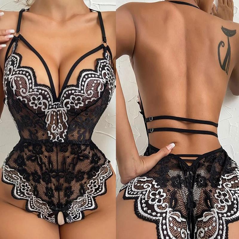 Sexy Lingerie Women Sleepwear Lace Underwear 3pcs Bra Panty Garters Erotic Lingerie Sets Sexy Women's Bra Valentine's Day Gift