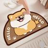 Cartoon Cute Bathroom Pad Home Diatom Mud Rug Moisture-wicking Dirty Quick Good Dry Foot Mat Toilet Door Non-slip Mat
