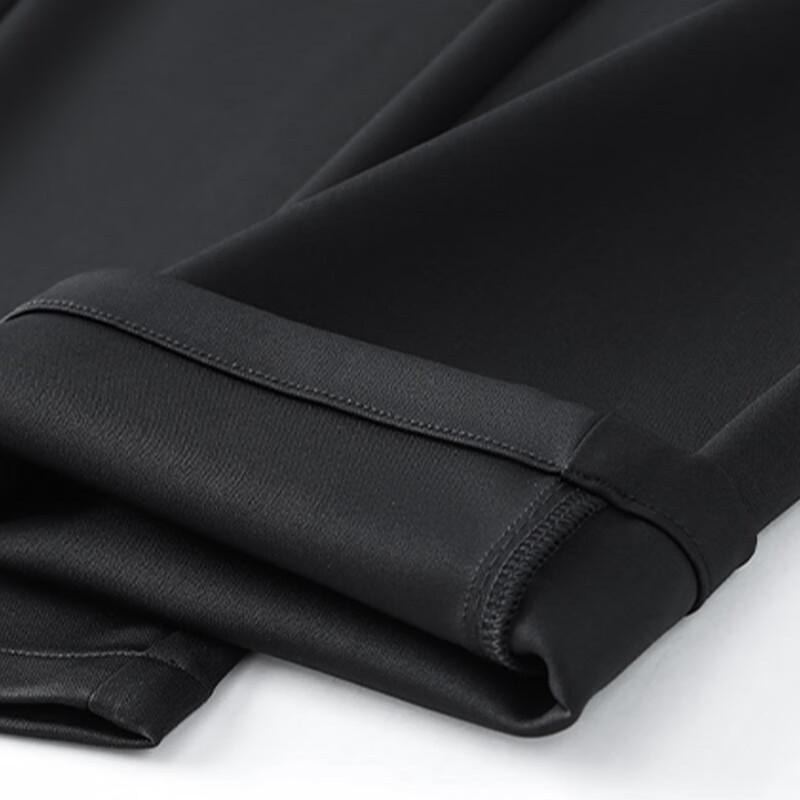 ROMON Men's Loose Fit Elastic Straight Long Pants
