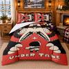 Undertale Pattern Bedding 3Pcs Set Bed Sheet And Pillowcases For Indoor Bedroom