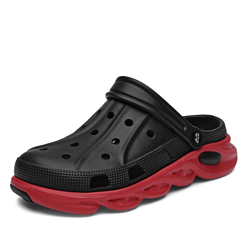 

Summer Beach Slippers, Men s Anti Slip Bathroom, Home Anti Slip Platform Toe Cap Sandals Simple Hollowed Out River Tracing Shoes 40
