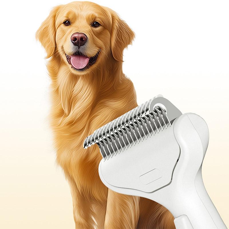Dog Brush For Shedding Dog Comb Dematting Undercoat Rake Widened Cutters Skin Puppy Cat Comb Pet Grooming Products Curved Design