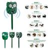 Solar Animal Repellent Animal Deterrent Repellent IP44 Waterproof Solar Powered Cat Repellent Motion Sensor for Cats Dogs Birds