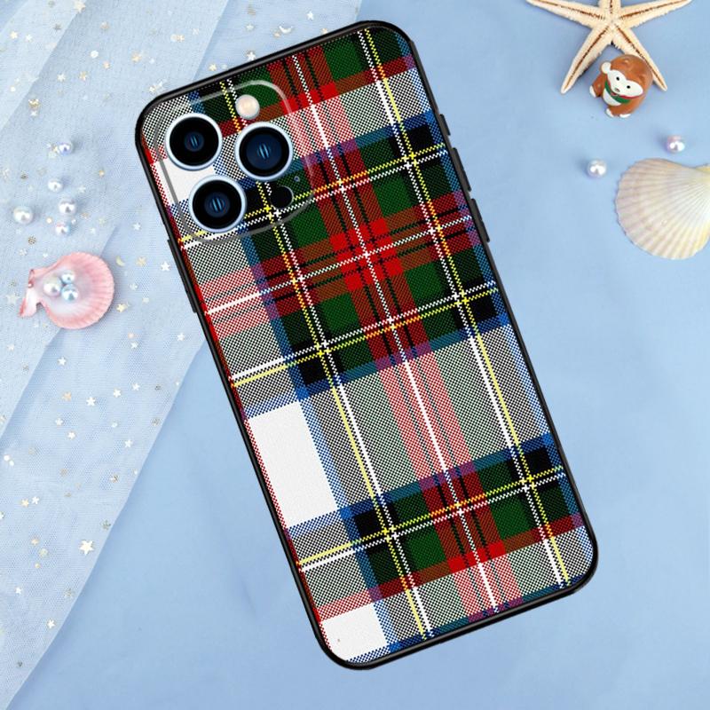 

Clan Stewart Dress Tartan Plaid Pattern Case For iPhone 15 16 14 13 12 11 Pro Max Mini X XR XS Max 7 8 Plus Bumper Cases Cover iPhone X XS